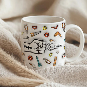 To Dad From Reason You Drink - Personalized White Mug Father's Day