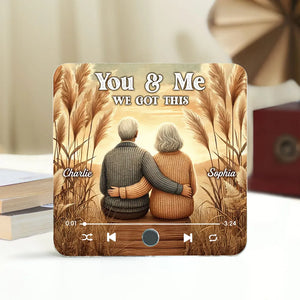 You & Me We Got This Old Couple Personalized Music Fridge Magnet, Valentine's Gift For Her, Gift For Him