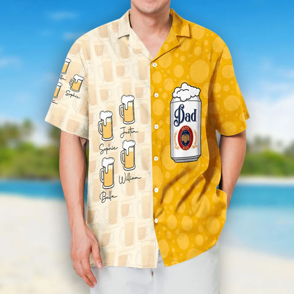 Chill Dad - Personalized Hawaiian Shirt - Gift For Dad, Father's Day, Birthday Gift
