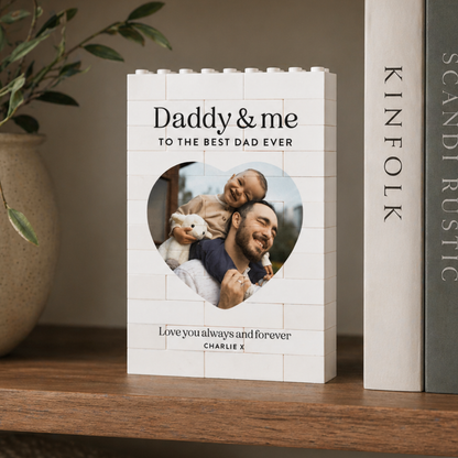 Daddy And Me Gift, Personalised Dad Photo Keepsake, Fathers Day Present From Kids, Best Dad Ever Birthday Gift, New Dad Photo Block
