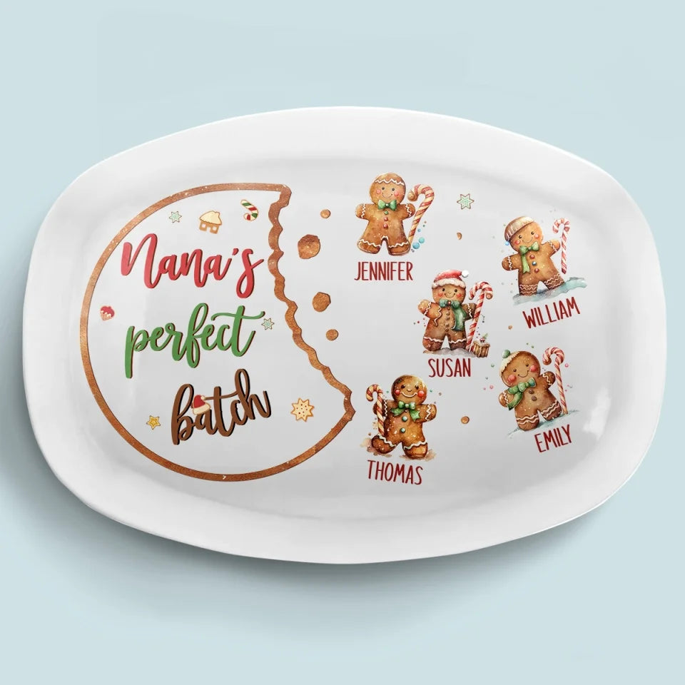 Cookies Little Bites - Personalized Platter - Christmas Gift For Mom Grandma