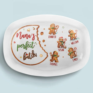 Cookies Little Bites - Personalized Platter - Christmas Gift For Mom Grandma