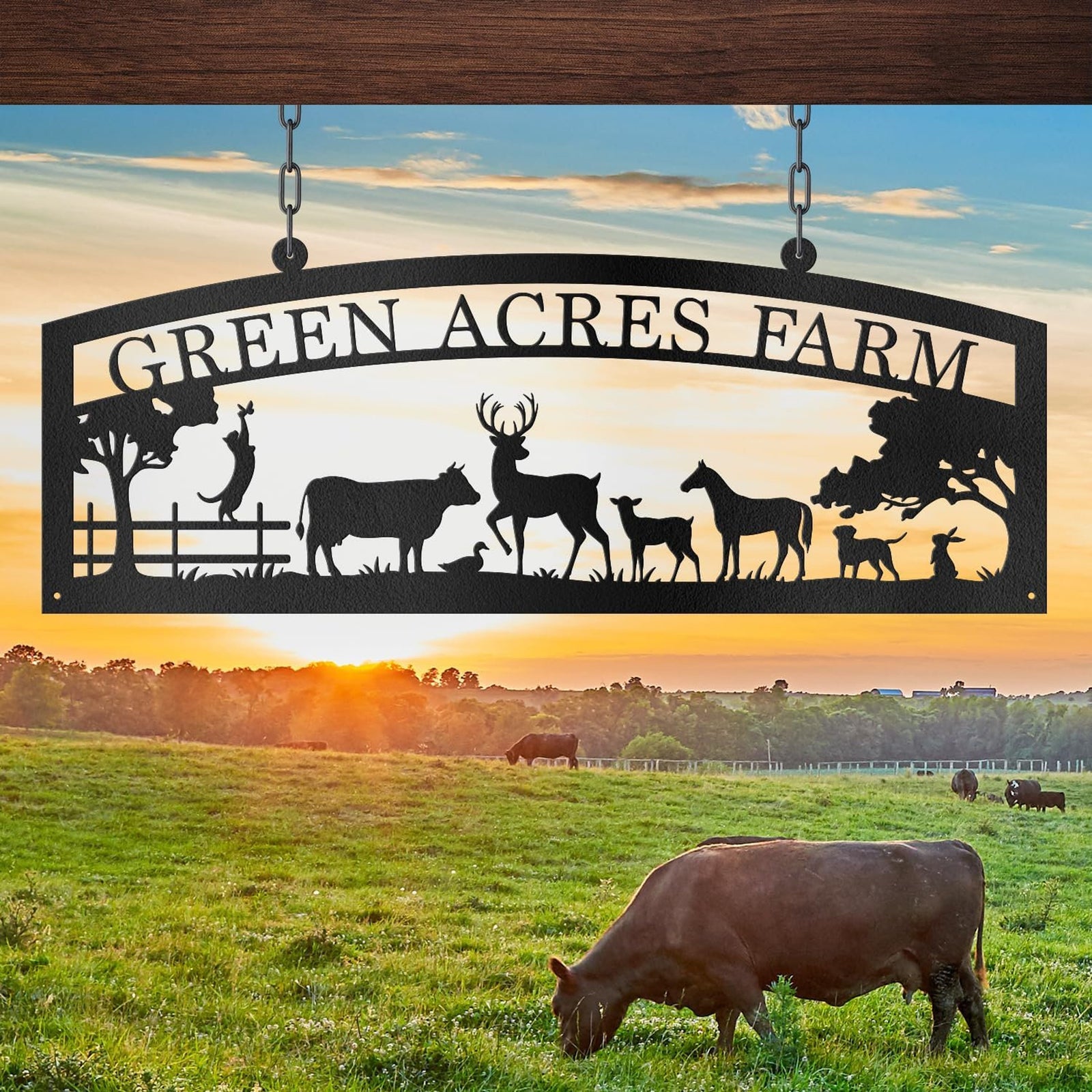 Custom Metal Signs, Farm Metal Sign, Custom Farm Wall Art, Large Metal Wall Art, Farmhouse Metal Sign, Farmhouse Decor, Farmer Gift