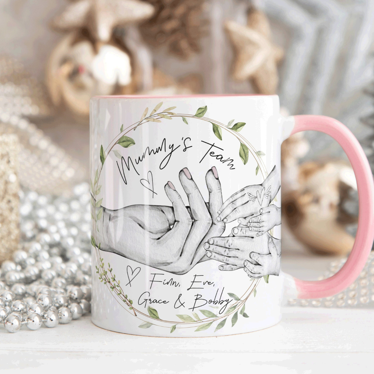 Mommy's Team - Personalized Mug - Gift For Mom, Mother's Day, Birthday Gift From Kids