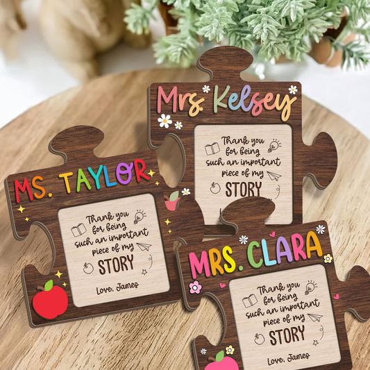 Personalized Teacher Gifts, Teacher Sticky Note Holder, Teacher Appreciation Gifts, Thank You Gifts For Teacher, Elementary Teacher Gift