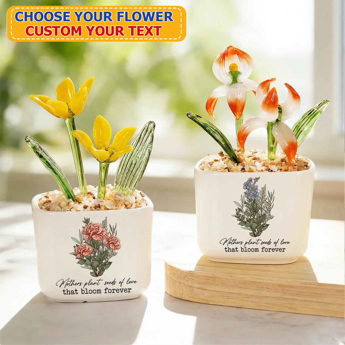 Seed Of Love - Personalized Glass Everlasting Flowers