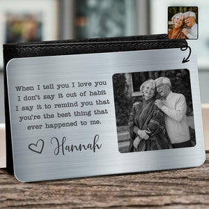 I Love You Reminder - Personalized Wallet Card - Valentine's Day, Anniversary Gift For Couple