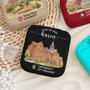 Personalized University Photo And Logo - Personalized Jewelry Box