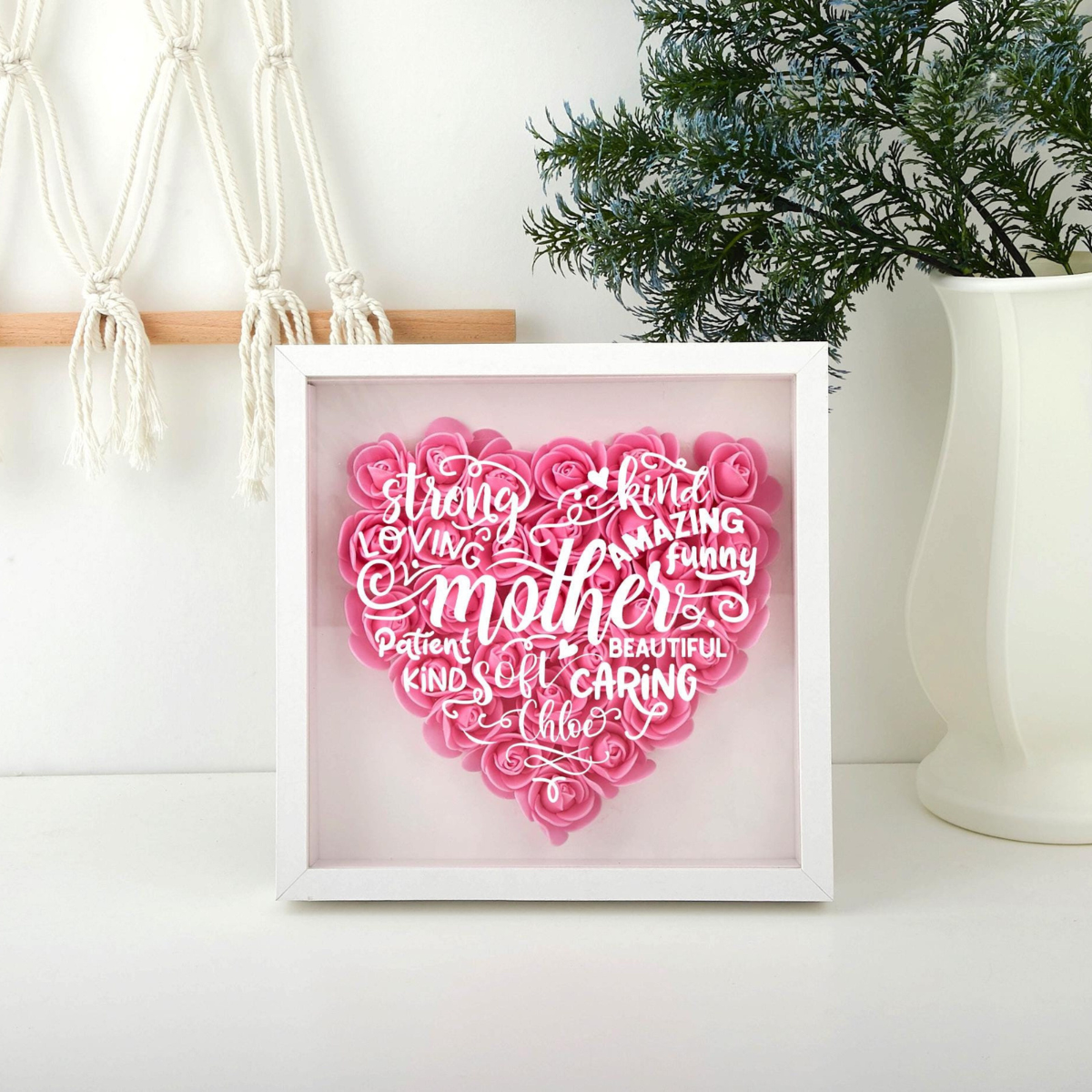 Mother Appreciation - Custom Flower Frame Box - Gift For Mom, Mother's Day Gift