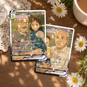Custom PKM Card, Personalized Anime Card, Anniversary Gift For Grandpa, Unique Love Gift From Kid, Anime Card Game
