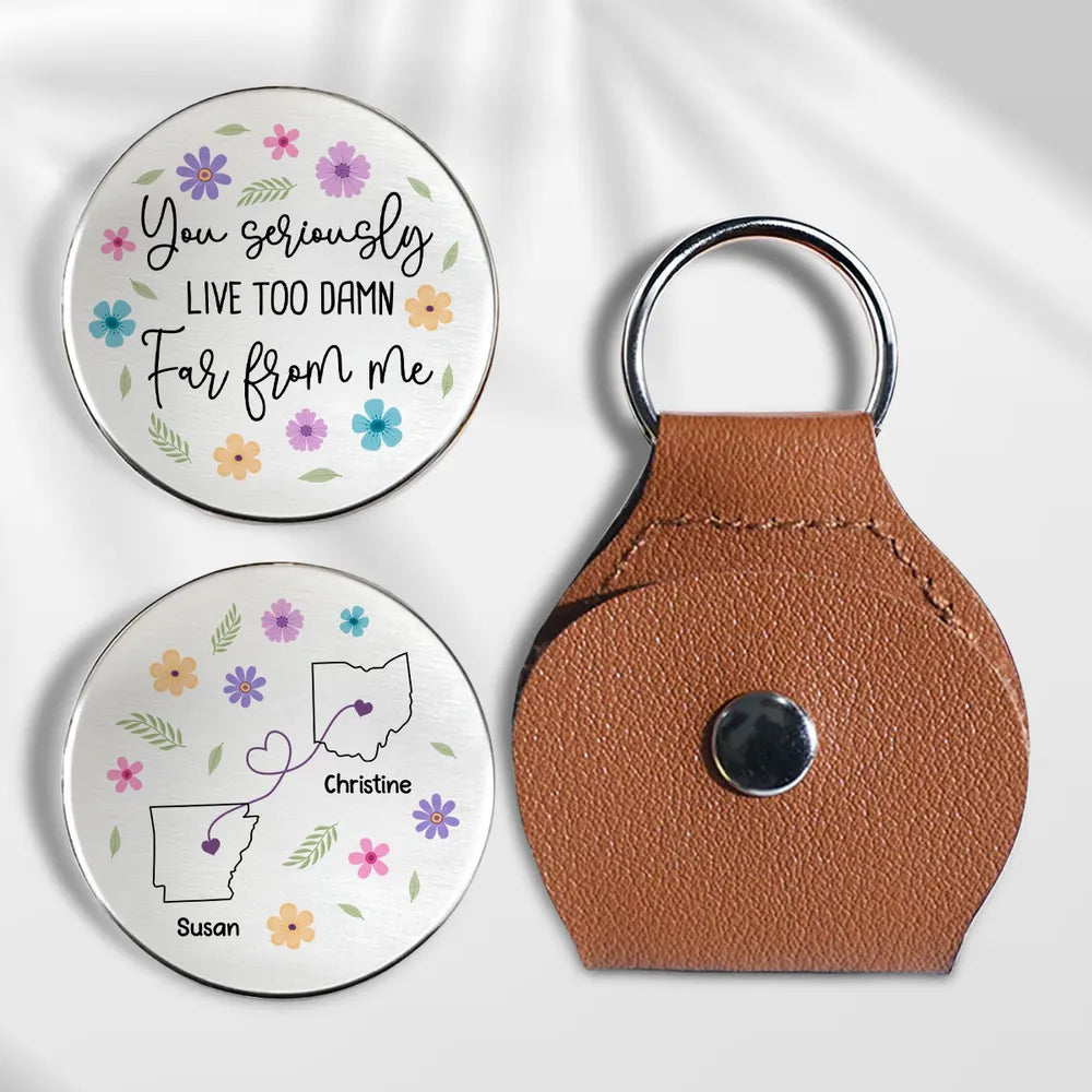 Seriously Too Far From Me - Personalized Pocket Hug - Long Distance Gift For Bestie, Friends