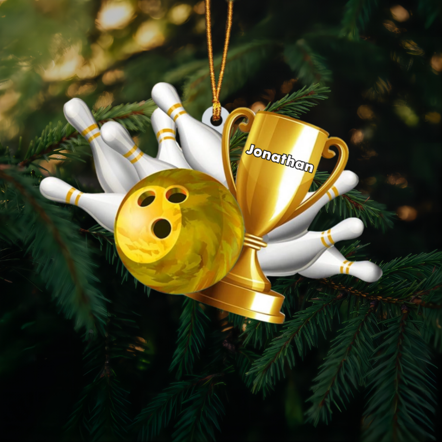 Personalized Bowling Christmas Ornament For Bowling Players