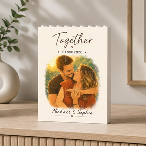 Us Together - Personalized Custom Photo - Personalized Shaped Building Brick Blocks