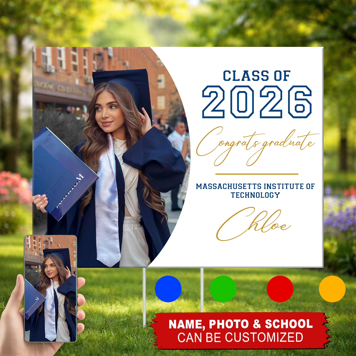 Custom Photo Graduation - Class of 2026 Lawn Sign 1_94603600-fbab-44fd-bbd4-32749b8f22e8.png