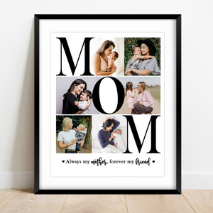 Mom Photo Collage - Personalized Canvas - Gift For Mom, Mother's Day Gift