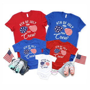 4th of July Crew, Matching Family shirts, 4th of July Family Shirts, Patriotic Shirt, Fourth of July Shirt, Personalized Shirts