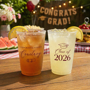 Graduation Custom Frosted Cups, Personalized Cups, Party Cups, Graduation Favors, Class of 2026