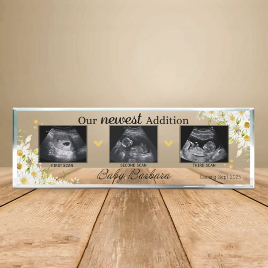 Our Newest Addition - Personalized Name Plate - Gift For New Mom Dad, Mother's Day Gift
