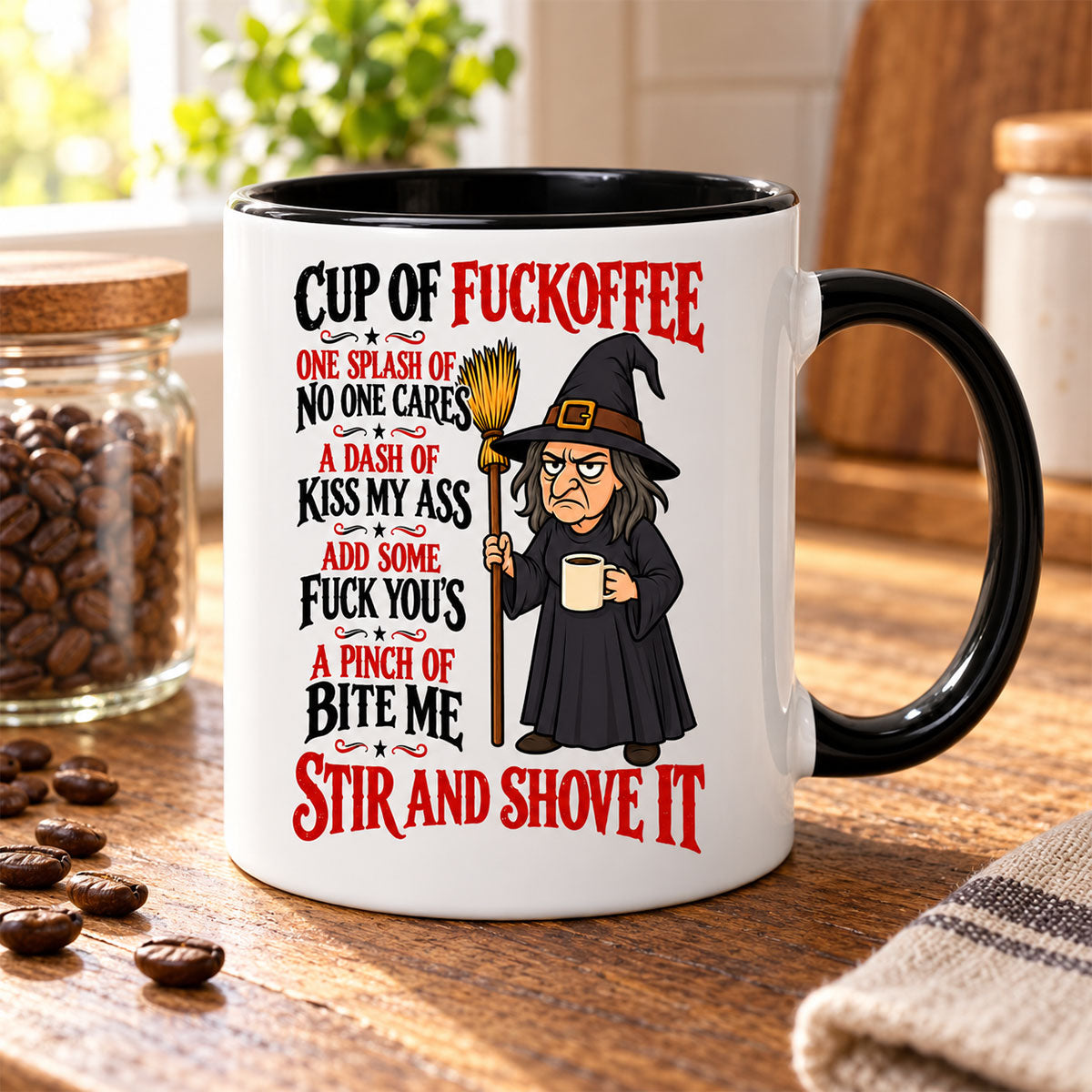 Cup of Fuckoffee - Funny Coffee Mug For Witches