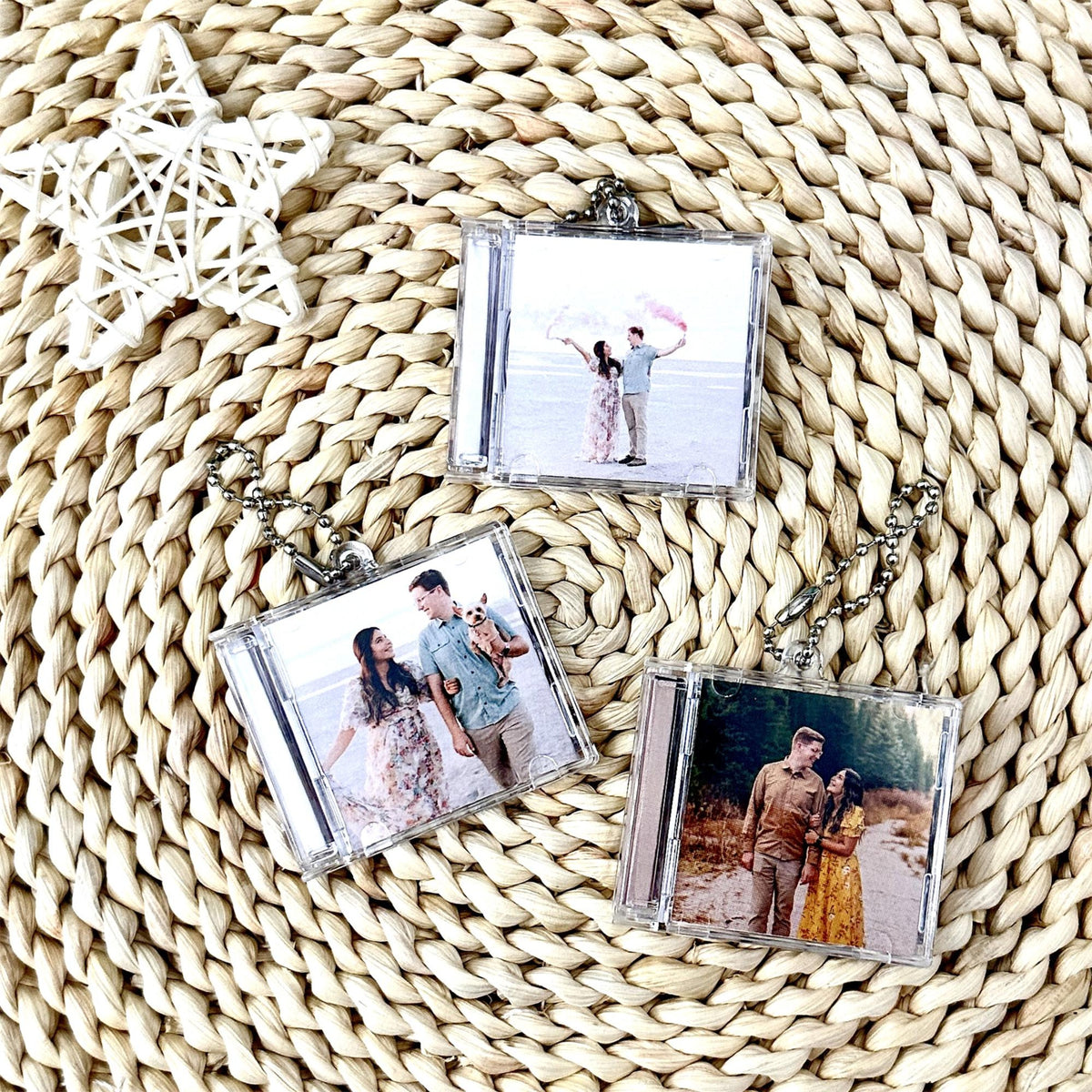 NFC Custom Mini Album CD Keychain, Personalized Music Gift, Music Lover Keychain CD Album