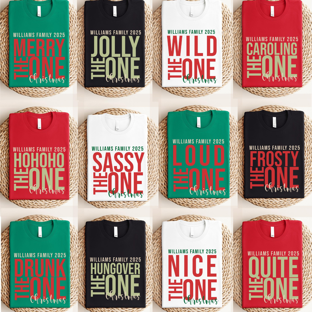 Custom Family Christmas Pajama Shirt, Funny Friends Matching Xmas Tee, Personalized Family Pyjamas Tops, Cute Holiday Outfit Gift