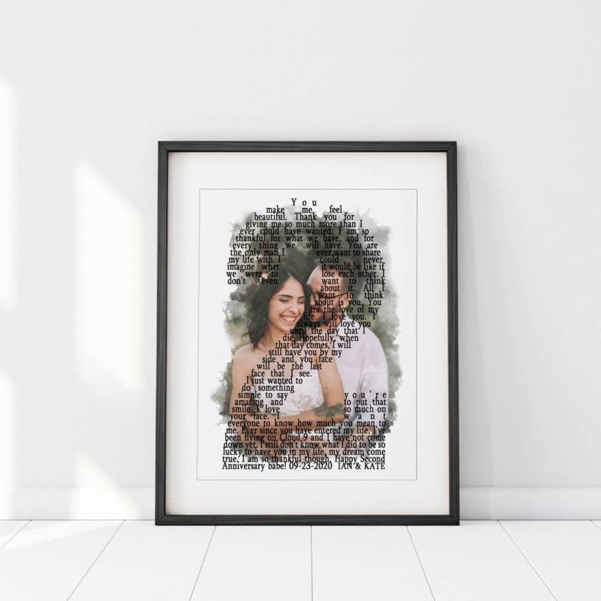 2 year anniversary gift for him, Personalize Second Anniversary Gift for Husband, 2nd Anniversary Gift for Boyfriend, Custom Photo Collage