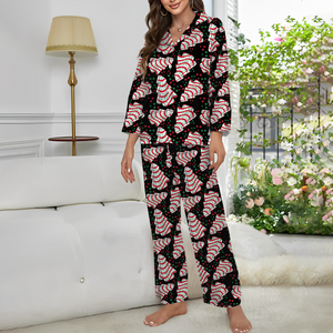Little Christmas Tree Cake Pajamas Set, Christmas Gift For Family