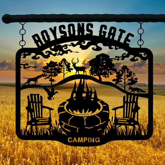 Custom Winter Garden Entry Metal Sign, Personalized Metal Ranch Name Sign, Unique Christmas Gift, House Garden Metal Decor, Anniversay Gift