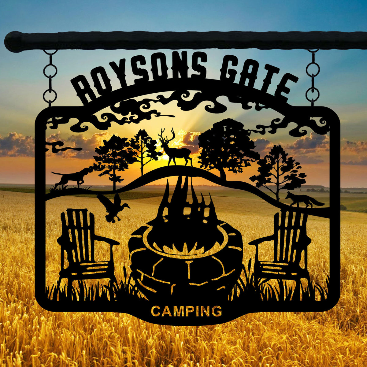 Custom Winter Garden Entry Metal Sign, Personalized Metal Ranch Name Sign, Unique Christmas Gift, House Garden Metal Decor, Anniversay Gift