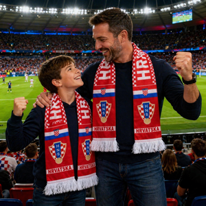National Soccer Fan Scarf, Soccer Supporter Scarf, Perfect for Stadium Game Day, World Tournament Matches & National Team Fans