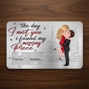 You're The Missing Piece To My Heart - Personalized Wallet Insert Card - Gift For Couple, Anniversary Gift, Valentine's Day Gift