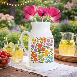 Personalized Grandma's Garden Vase, Mothers Day Gifts for Nana, Grandma's Garden Flower Vase, Custom Birth Flower Vase, Family Name Flower