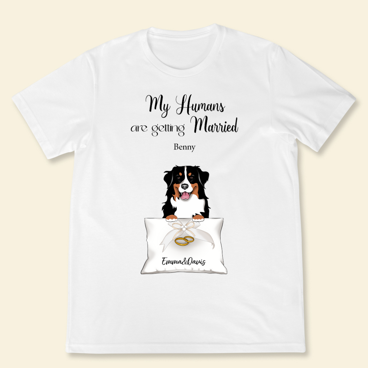 My Humans Are Getting Married Personalized Tshirt Funny Dog Shirt Wedding Gifts Funny Gift For Couple Dog Lovers Gift