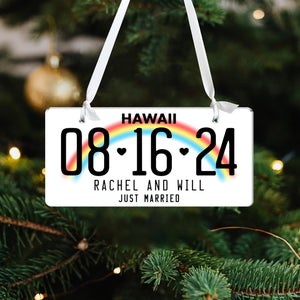 Personalized Married License Ornament, Custom Drivers License Ornament, Couple Christmas Ornament, Married Ornament Gift, Newlywed Gift
