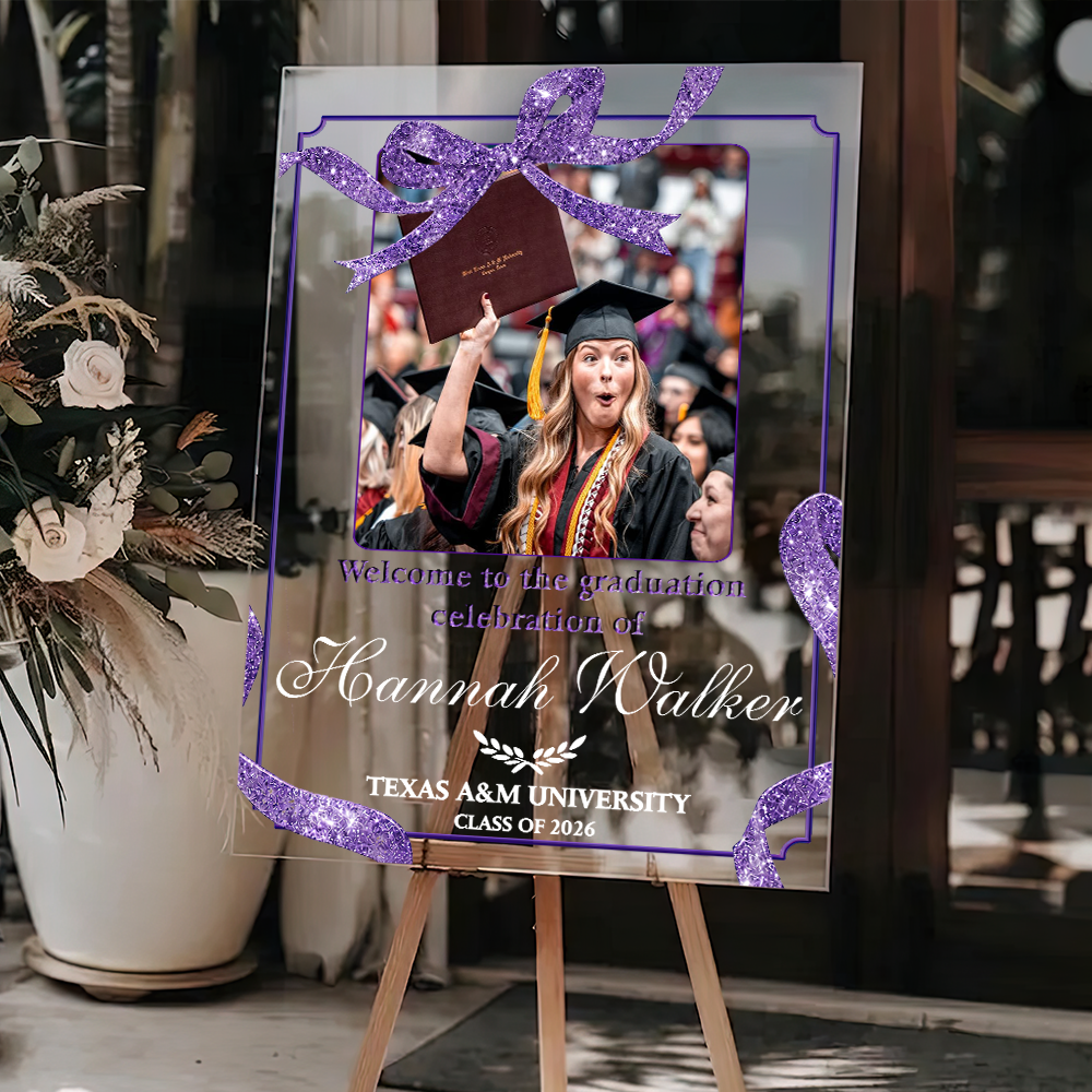 Graduation Decoration Personalized Acrylic Welcome Sign