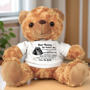 Cuddle This Bear Until You Can Hold Me - Personalized Teddy Bear Plush - Gift For New Mother, Mother's Day