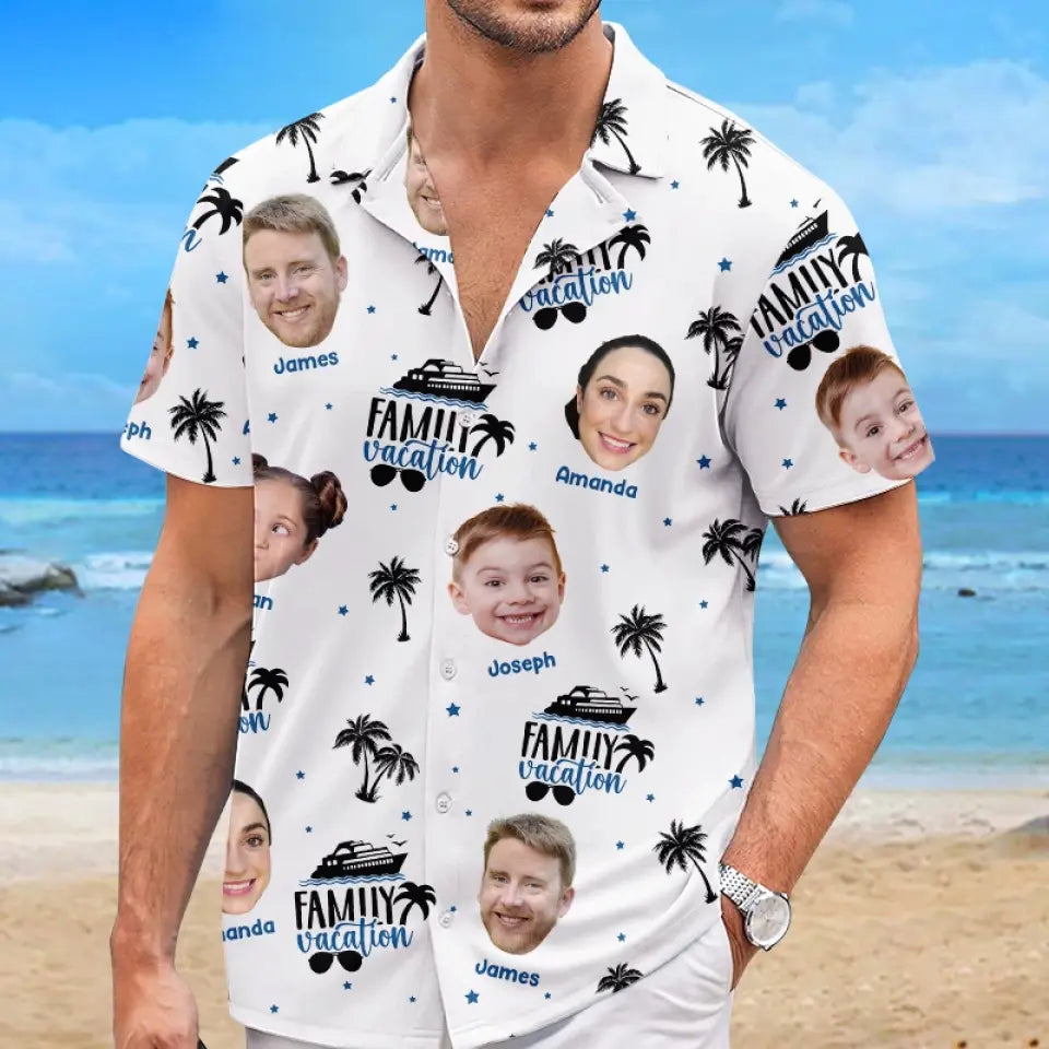 Summer Family Vacation - Personalized Hawaiian Shirt - Gift For Family