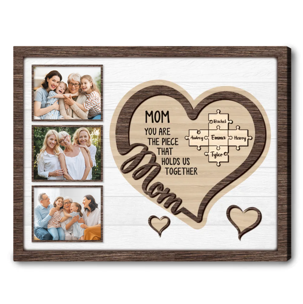 Mom You Hold Us Together Custom Photo - Personalized Canvas - Gift For Mom, Mother's Day, Birthday Gift