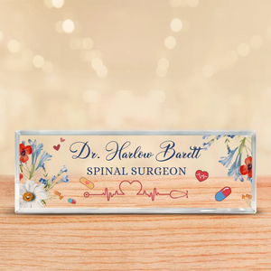 Personalized Medical Career Desk Name, Nursing Doctor Medical Physician Desk Plaque, Doctor Desk Decor, Custom Nurse & Doctor Gift