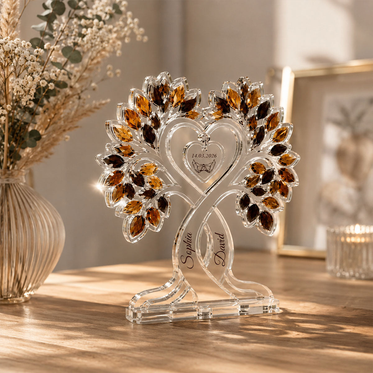 Tree of Love Keepsake - Personalized Acrylic Block