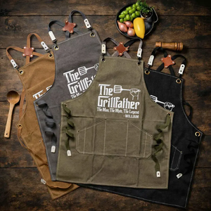 The Grillfather: The Man The Myth The Legend - Personalized Apron for Dad, Grandpa