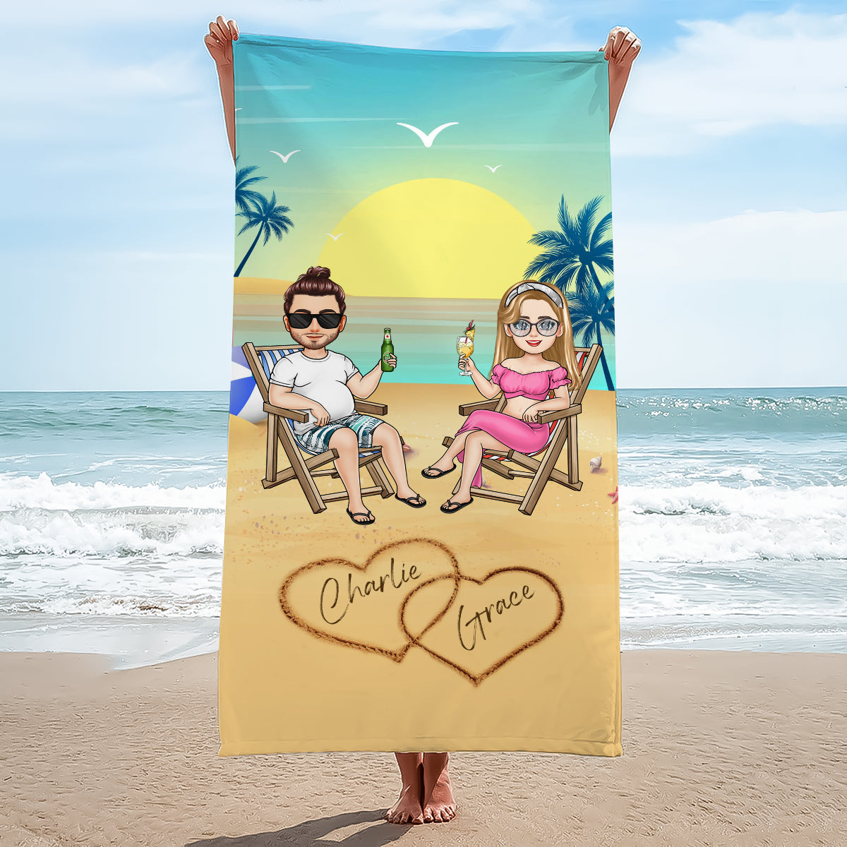 Personalized Summer Body Builder Boy Beach Towel - Towels Beach accessories  Beach decor Beach essentials – Amor Custom Gifts