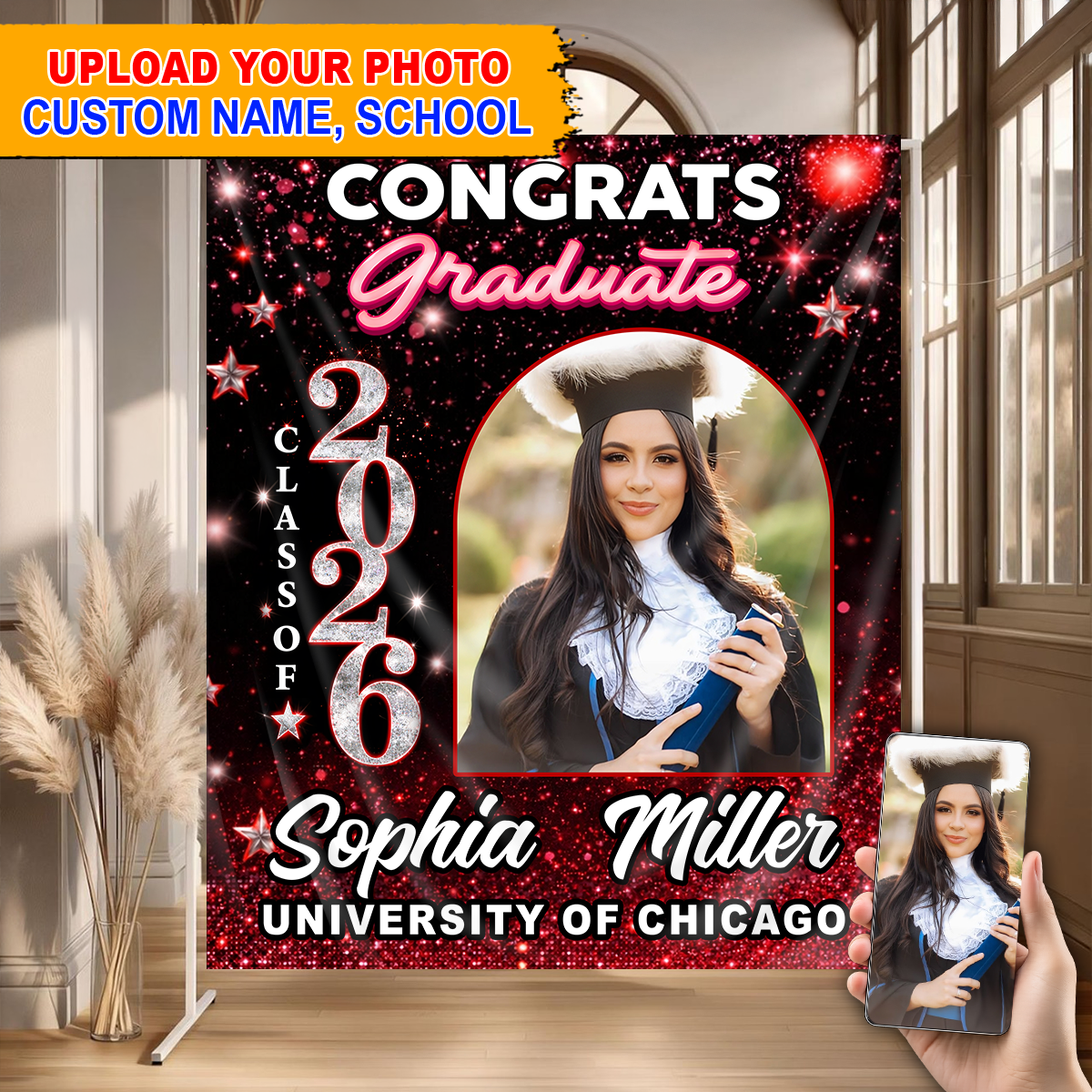 Grad Party Photo Shine Personalized Graduation Backdrop 1_b1c68395-08b8-4e94-a00f-0384703ab889.png