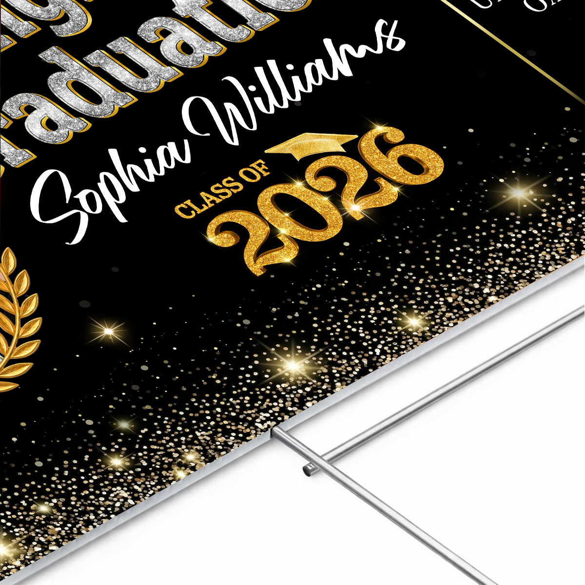 Glitter 26 Graduation Yard Sign Class of 2026 Lawn Sign 1_b4d95151-5769-46ef-8c7e-65d100c85699.png