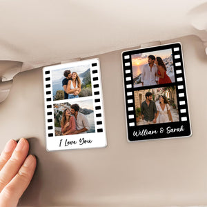 Mini Cinema Memories - Personalized Acrylic Car Visor Clip