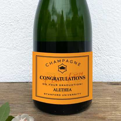 Custom Graduation Champagne Labels Graduation Gifts for Her, Graduation Wine Label College Graduation, Gift for Him Graduation Bottle Labels