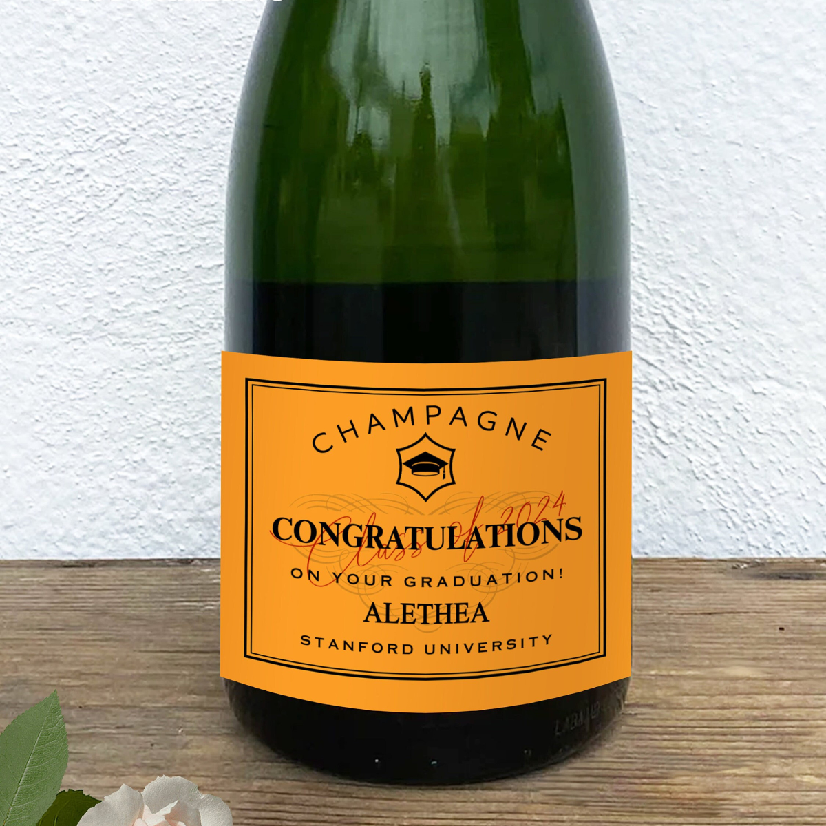 Custom Graduation Champagne Labels Graduation Gifts for Her, Graduation Wine Label College Graduation, Gift for Him Graduation Bottle Labels