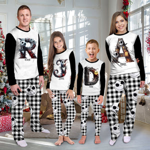 Christmas Nightmare Alphabet - Personalized Pyjamas - Gifts For Family Love Movie, Christmas Pajamas