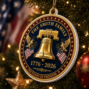 Family Pride Christmas Anniversary - Real 3D Raised Ornament