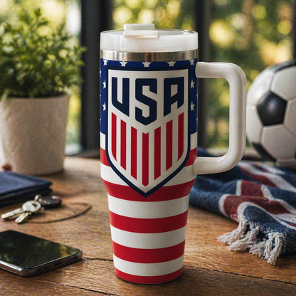 2026 World Cup National Team Travel Mug, 40oz Stainless Tumblr Car Mug,Steel Soccer Tumbler for Fans